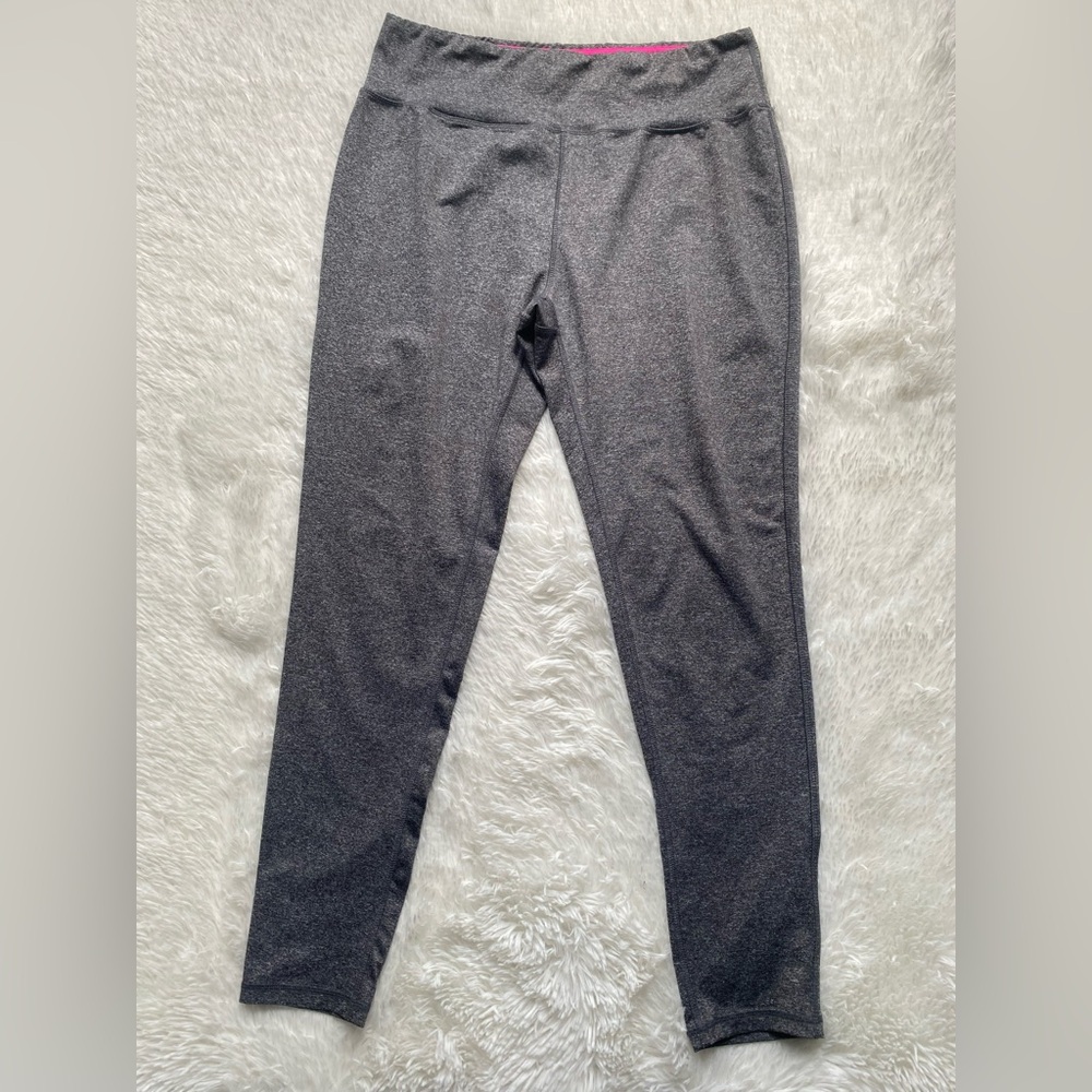 Essentials Gray Women's High-Waisted Leggings - Picture 2 of 4